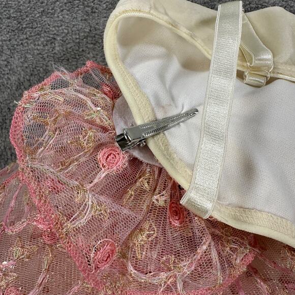 Revolution Dance Costume Tutu Size MC Style # RC25796 Beige Pink Embroidered - Picture 8 of 10